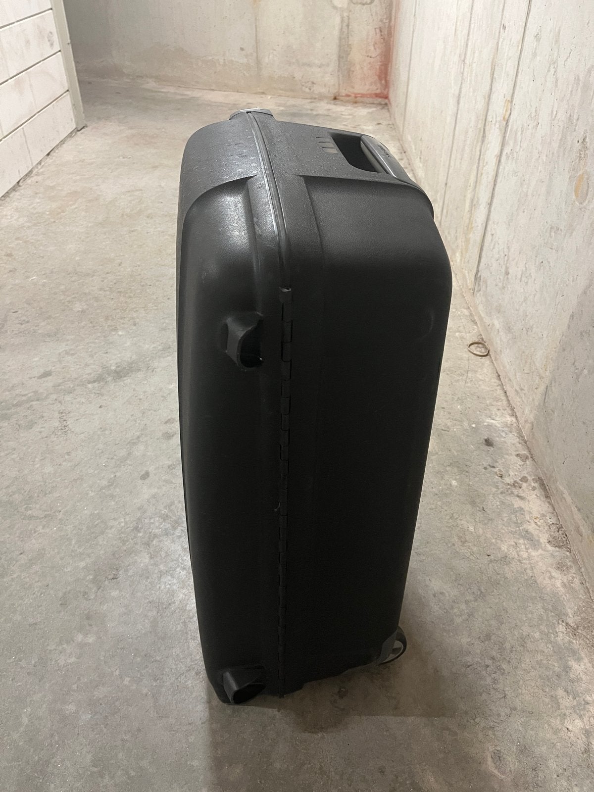 Samsonite koffer zwart GROOT en erg stevig!, Wieltjes, Gebruikt, Hard kunststof, 45 tot 55 cm