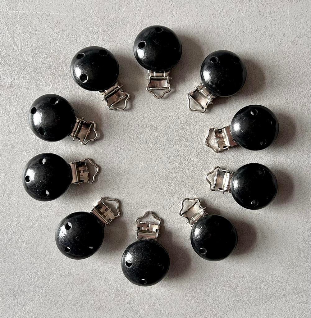 Speenclips hout zwart, Hobby en Vrije tijd, Kralen en Sieraden maken, Ophalen of Verzenden, Nieuw, Overige typen