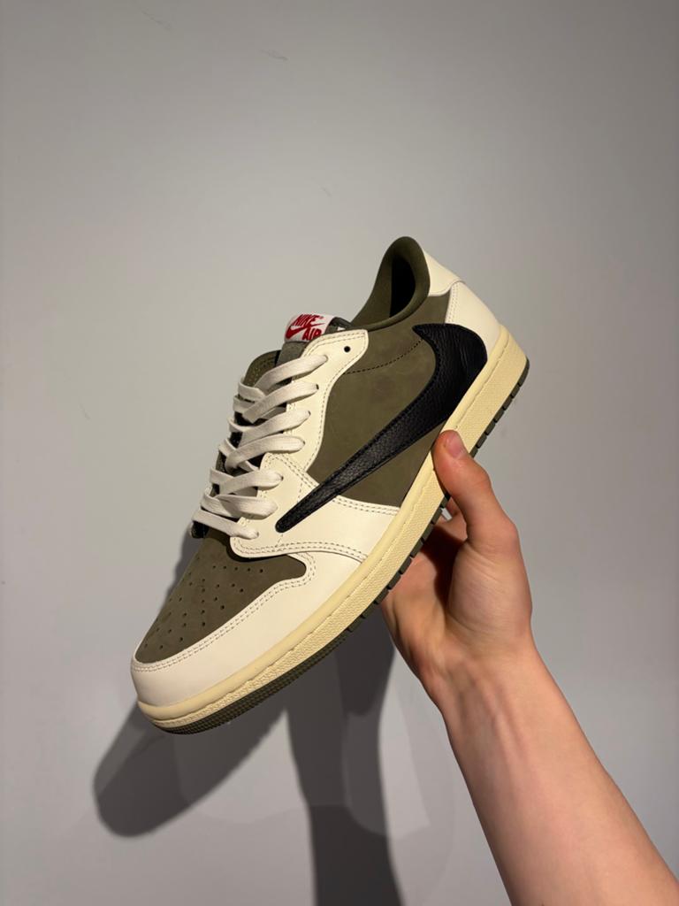 Nike Air Jordan 1 Low Travis Scott Olive, Kleding | Heren, Schoenen, Ophalen, Overige kleuren, Nieuw, Sneakers of Gympen