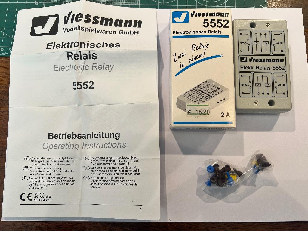 Viessmann relais 5552, Overige merken, Gelijkstroom of Wisselstroom, Overige typen, Ophalen of Verzenden