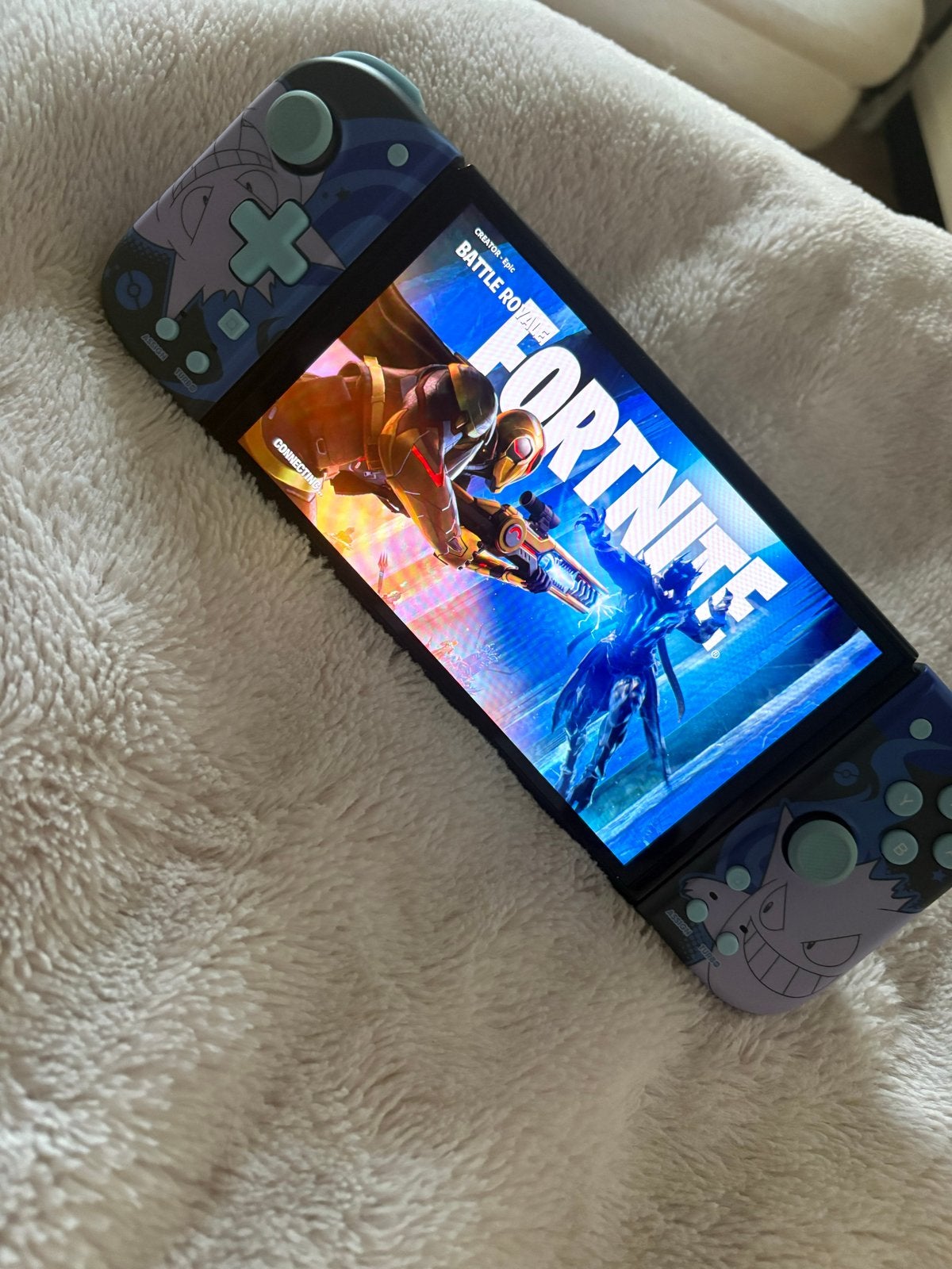 Nintendo Switch OLED - Gengar thema - Zo goed als nieuw, Switch OLED, Met games, Met 2 controllers, Ophalen of Verzenden