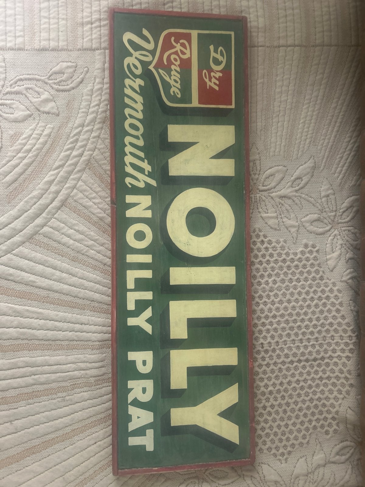 Vintage Noilly Prat Vermouth Reclamebord, Ophalen of Verzenden