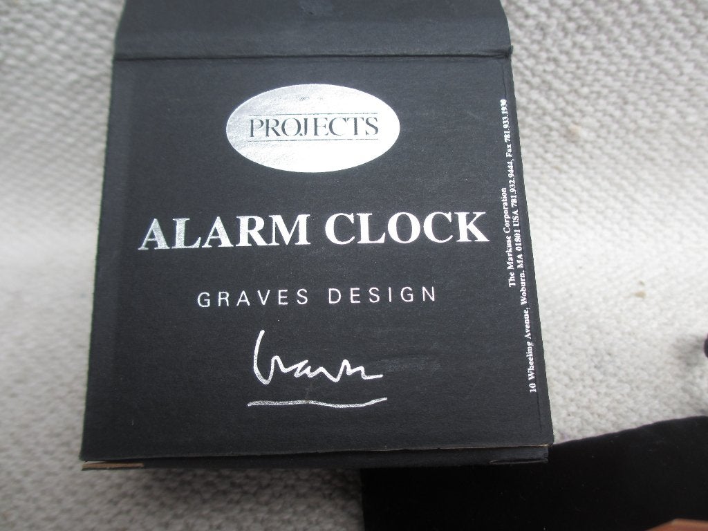 Michael Graves Alarm Clock "celadon" by Projects, Witgoed en Apparatuur, Wekkers, Ophalen of Verzenden, Nieuw, Analoog
