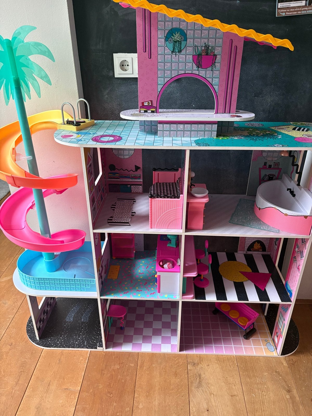 LOL Surprise OMG Groot Poppenhuis & Clubhuis met Poppen, Ophalen, Gebruikt, Overige typen