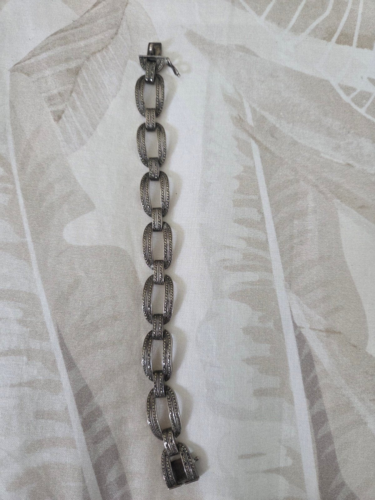 Vintage Zilveren Armband FAHRNER met Unieke Schakels, Ophalen of Verzenden, Gebruikt, Zilver, Zilver