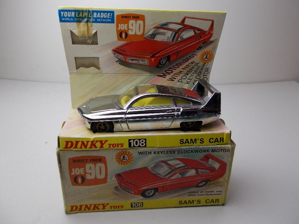 1967 Dinky Toys 108 SAM'S CAR Uit TVserie JOE 90 +DOOS! (B)