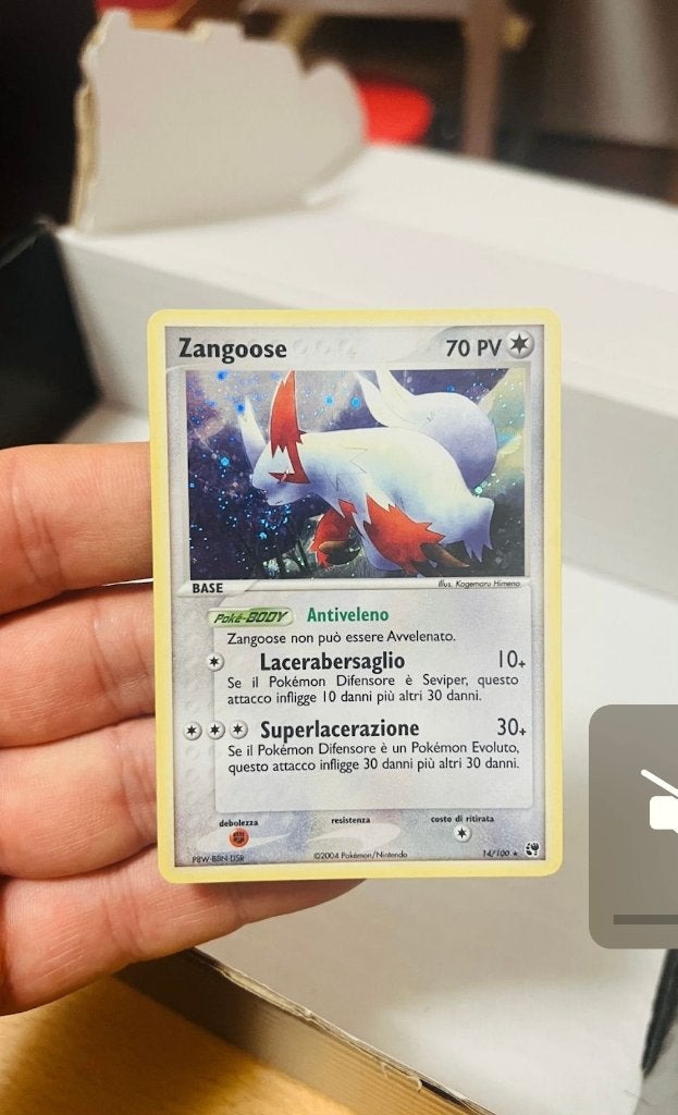 Zangoose 14/100 Holo Ex Sandstorm Pokemon, Hobby en Vrije tijd, Verzamelkaartspellen | Pokémon, Verzenden, Zo goed als nieuw, Losse kaart