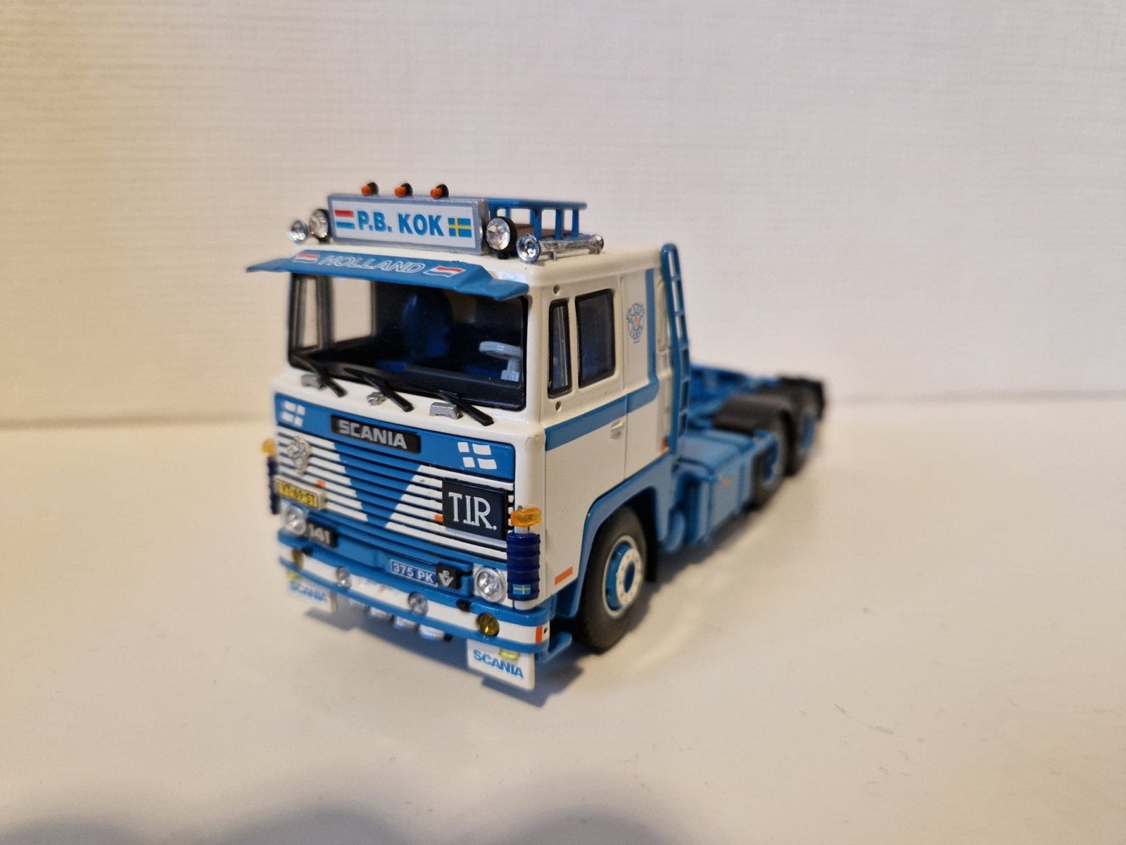 Tekno Scania 141 P.B. Kok, Hobby en Vrije tijd, Ophalen, Zo goed als nieuw, Bus of Vrachtwagen, Tekno