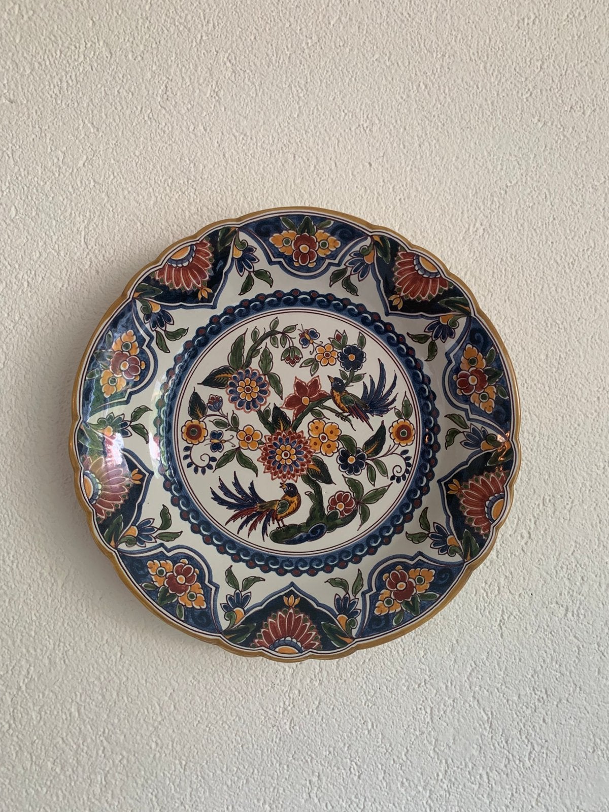 Vintage Wandbord Makkum nr 154, Ophalen