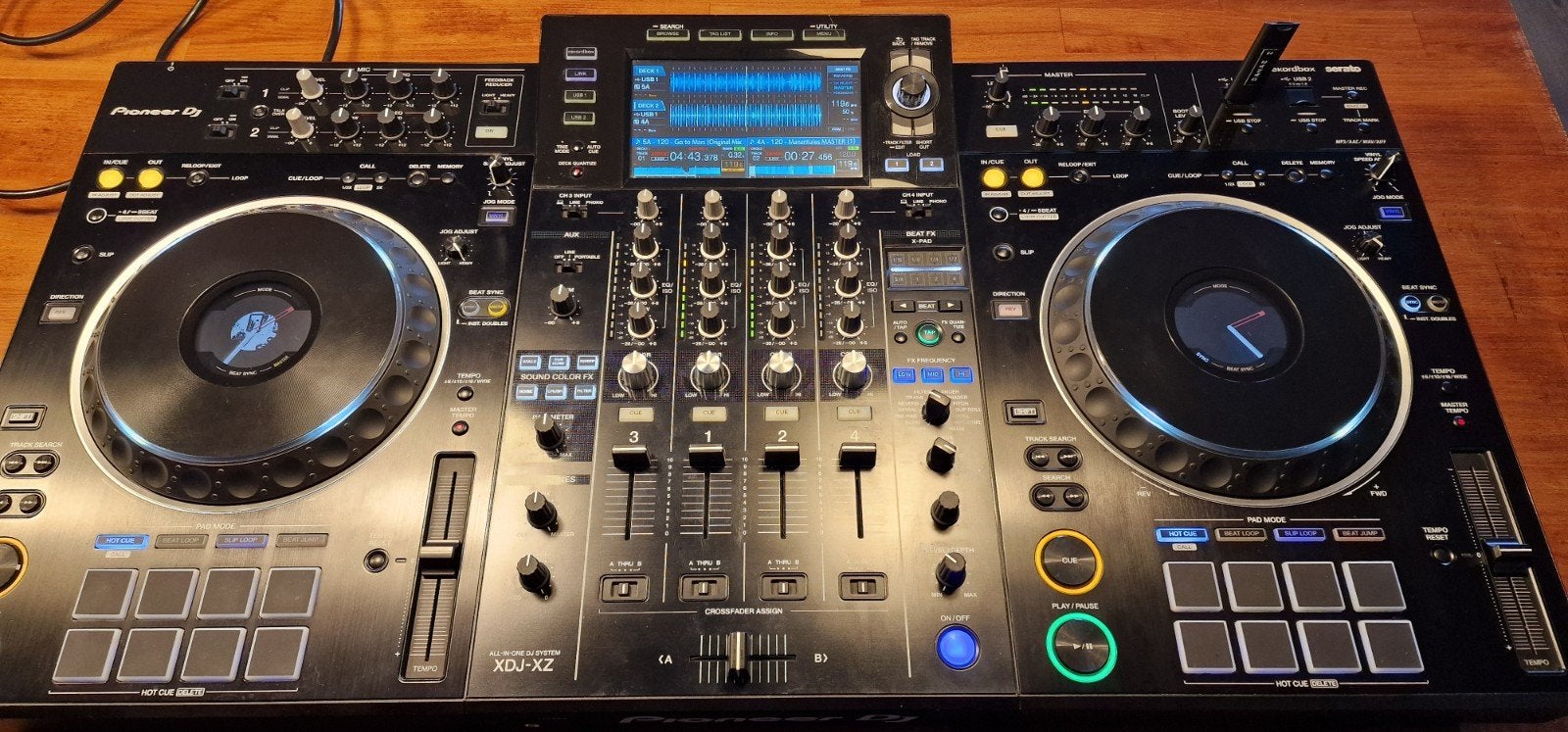 Pioneer XDJ-XZ met stofkap en flightcase - Topstaat, Ophalen, Gebruikt, Draaitafel, Pioneer
