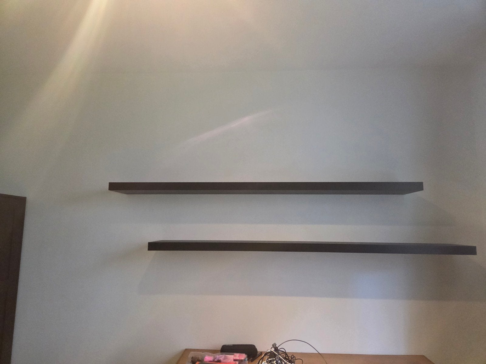 IKEA Lack wandplank 190 cm - Zwartbruin 2 stuks, Ophalen, Gebruikt