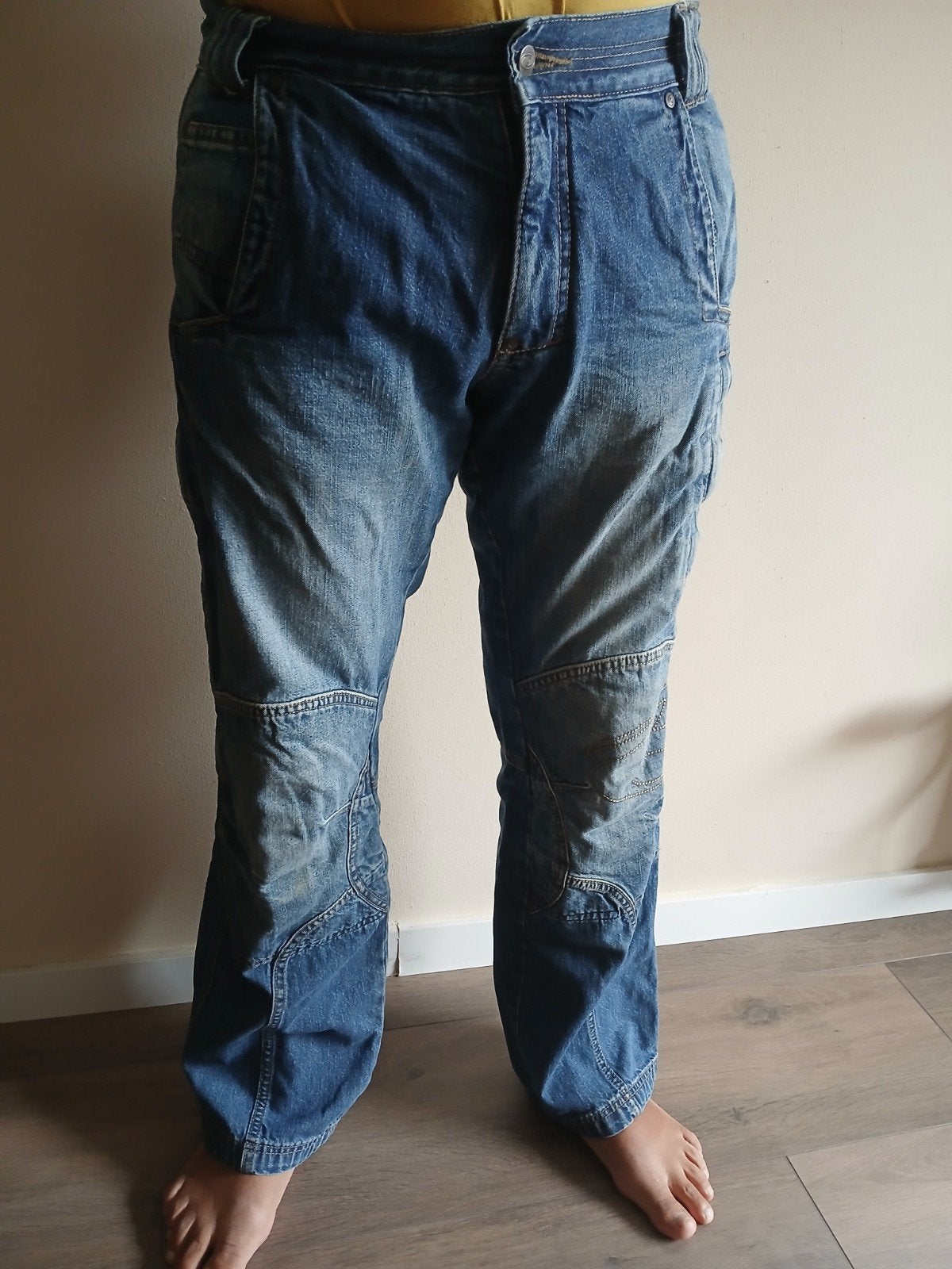 kevlar jeans motorbroek heren, Motoren, Ophalen of Verzenden, Tweedehands, Heren, Broek | textiel