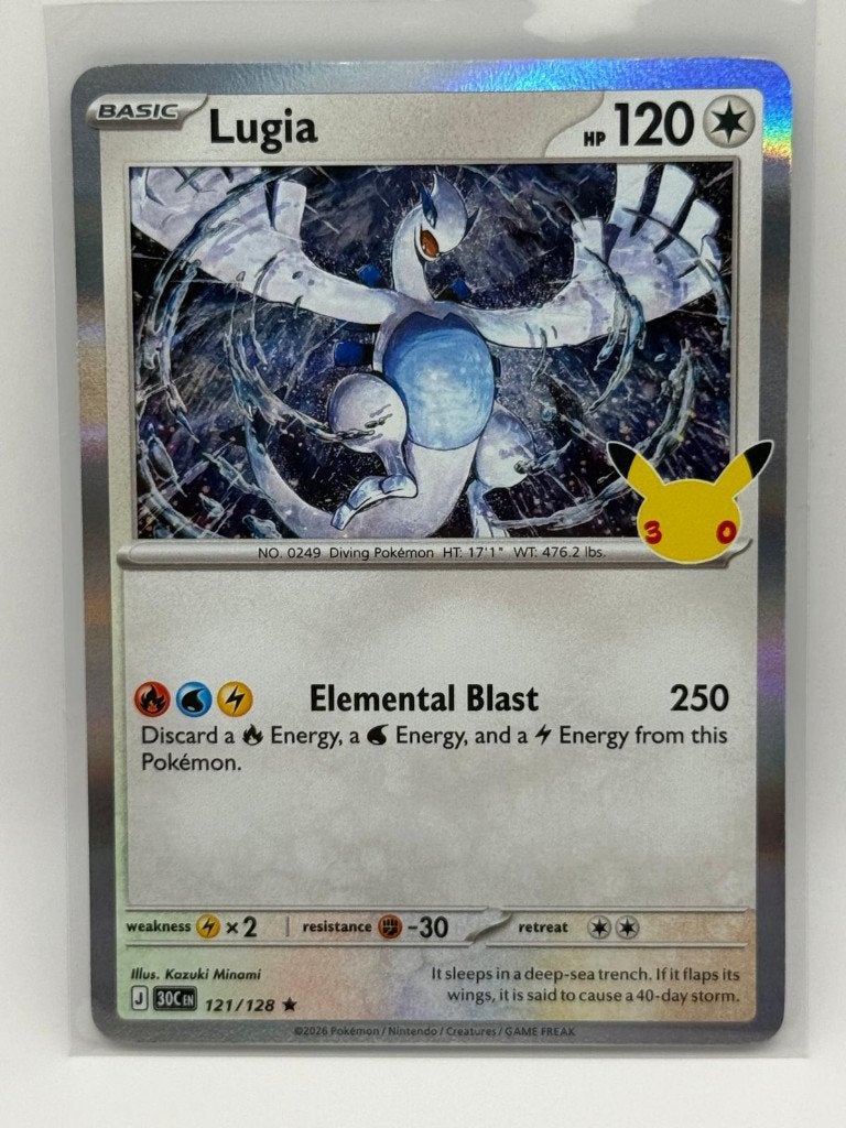 Lugia #121 Pokemon 30th Celebration, Ophalen of Verzenden