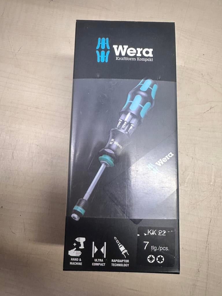 Wera Kraftform Kompakt KK 22 set, Doe-het-zelf en Verbouw, Gereedschap | Handgereedschap, Ophalen of Verzenden, Zo goed als nieuw