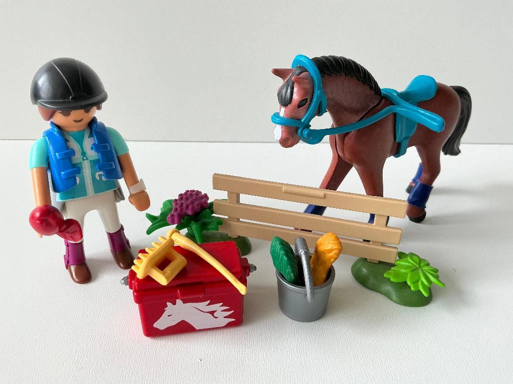 Playmobil 70294 country paard met ruiter, Ophalen of Verzenden, Gebruikt, Complete set