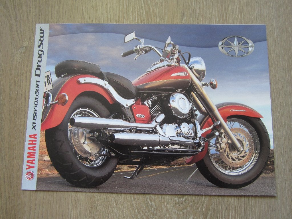 Yamaha Drag Star XVS 650 / A brochure folder 1999, Ophalen of Verzenden, Yamaha