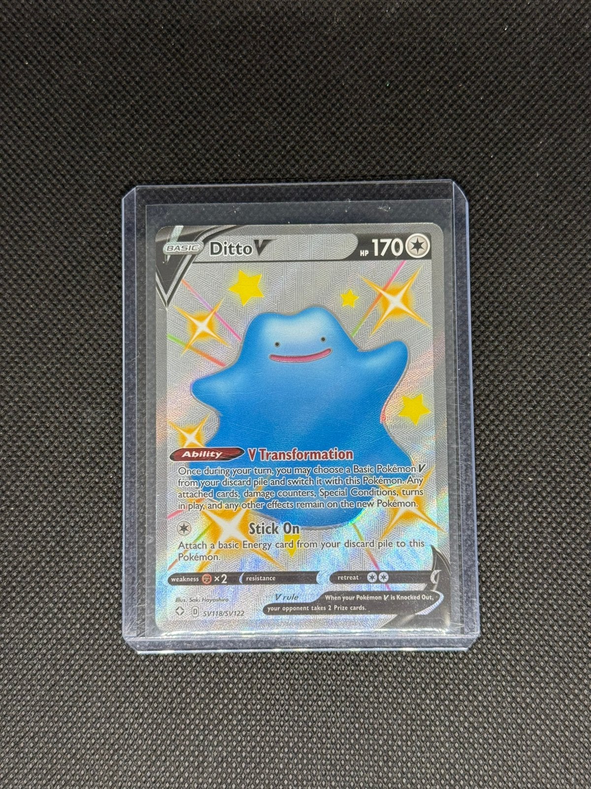 Ditto V (SV118), Ophalen of Verzenden, Zo goed als nieuw, Losse kaart, Foil