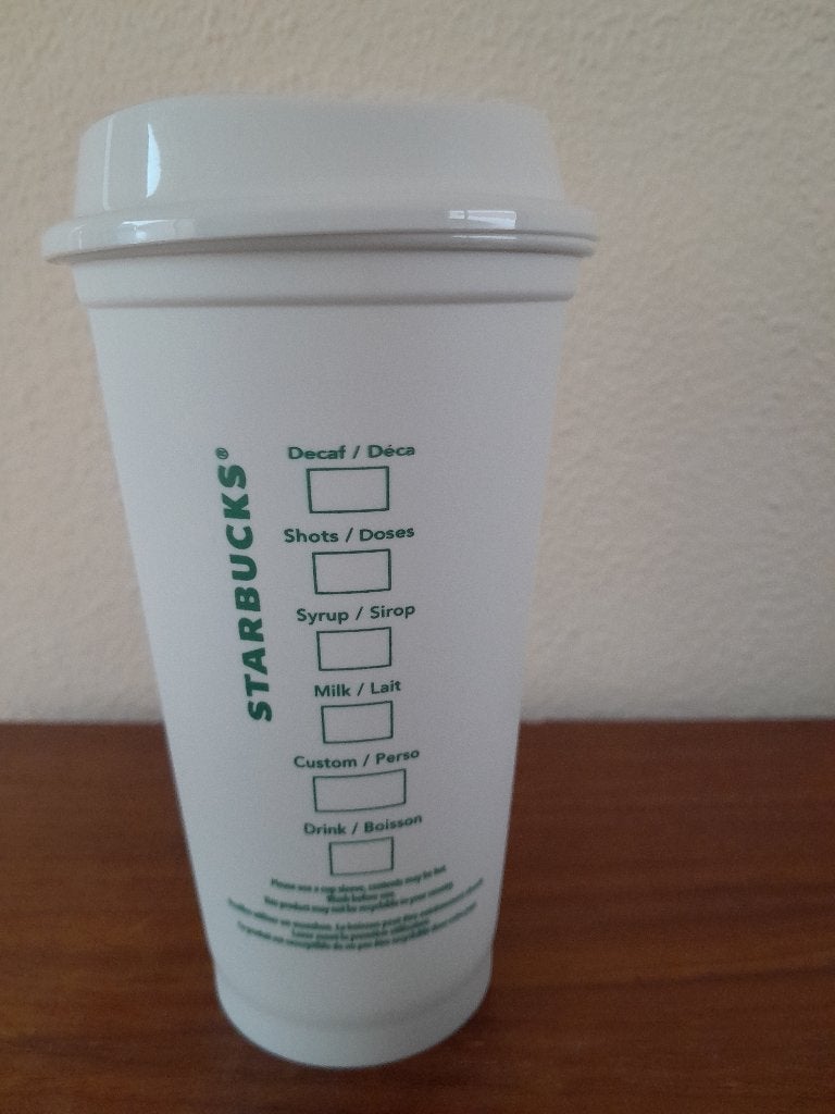 Starbucks herbruikbare beker met deksel , nieuw, Kunststof, Nieuw, Ophalen of Verzenden, Overige stijlen