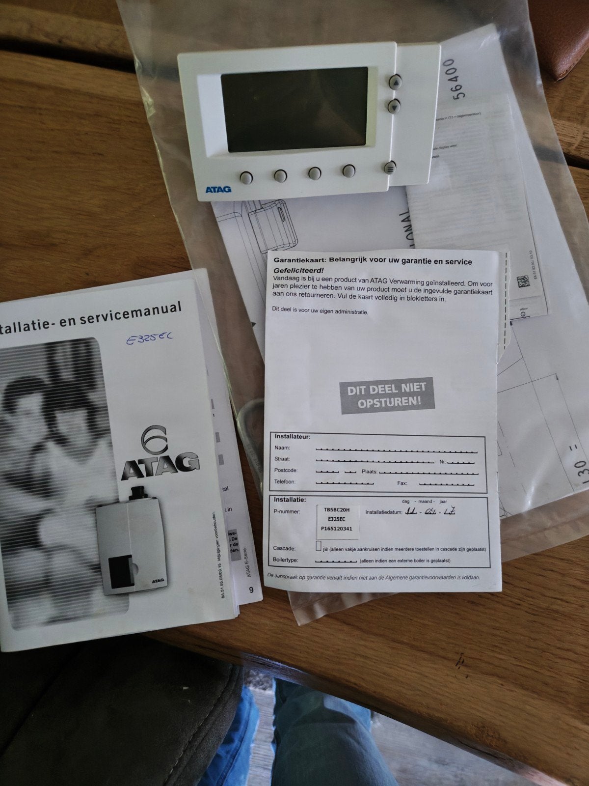ATAG CV-ketel met thermostaat en toebehoren, Doe-het-zelf en Verbouw, Verwarming en Radiatoren, Ophalen of Verzenden, Minder dan 60 cm
