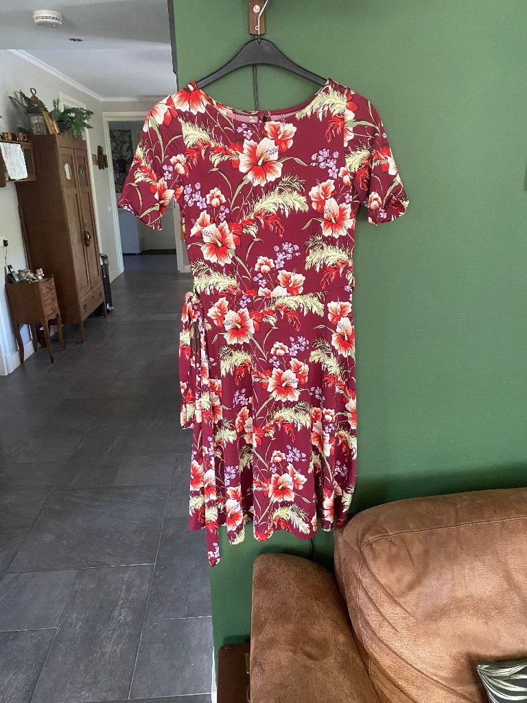 king louie zgan jurk bloemen maat s, Kleding | Dames, Jassen | Zomer, King Louie, Ophalen, Zo goed als nieuw, Maat 36 (S)
