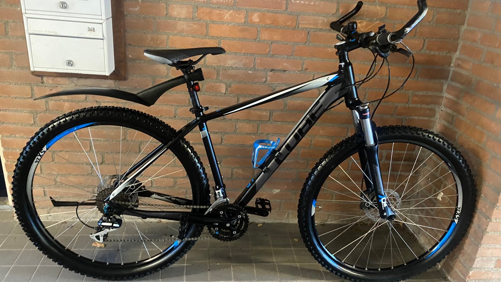 Cube Aim SL 29 L black/azure blue zgan, Fietsen en Brommers, Vering, Meer dan 20 versnellingen, Schijfrem, Ophalen