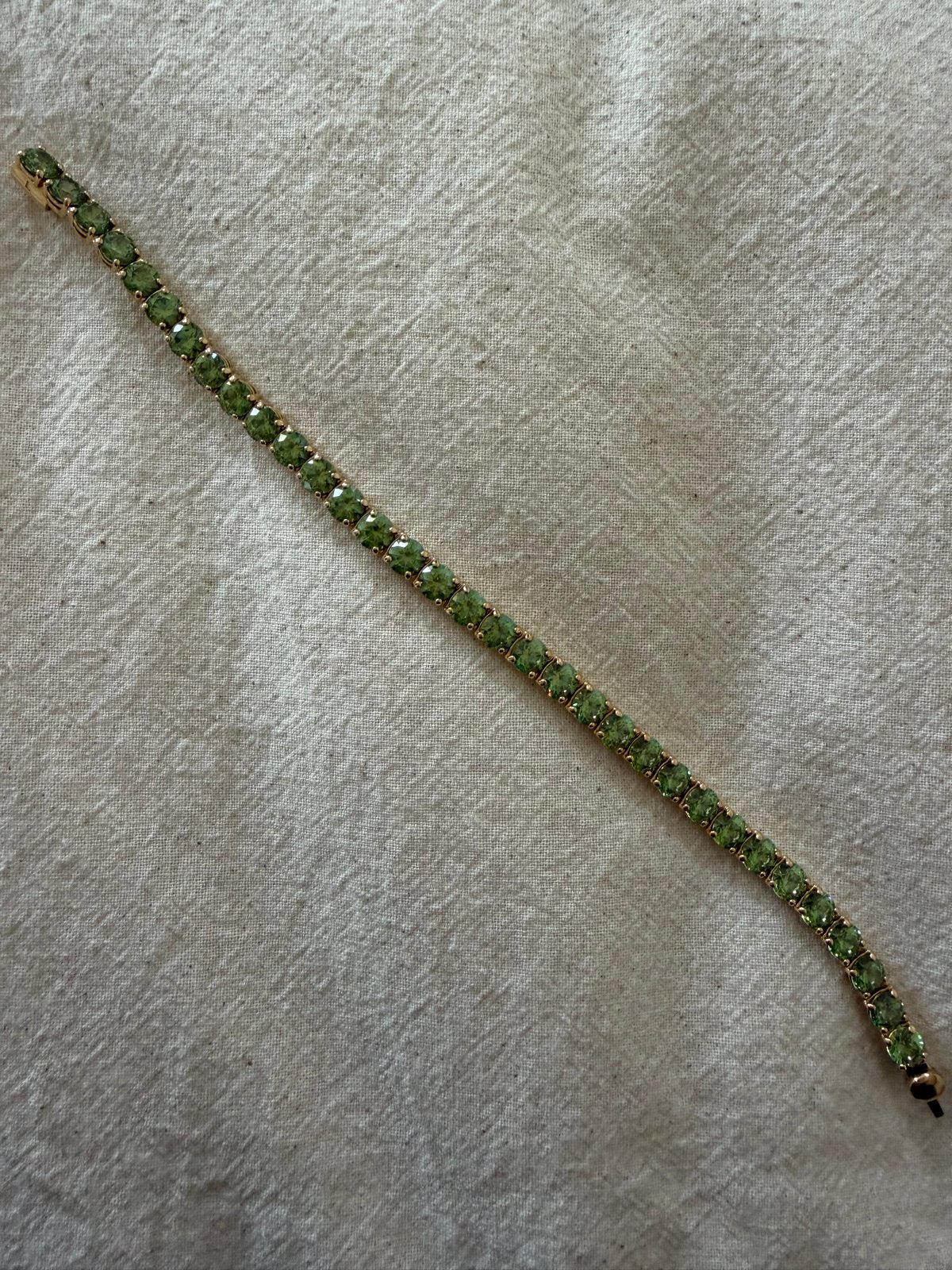 Swarovski matrix armband groen, Ophalen of Verzenden, Zo goed als nieuw, Met edelsteen, Groen