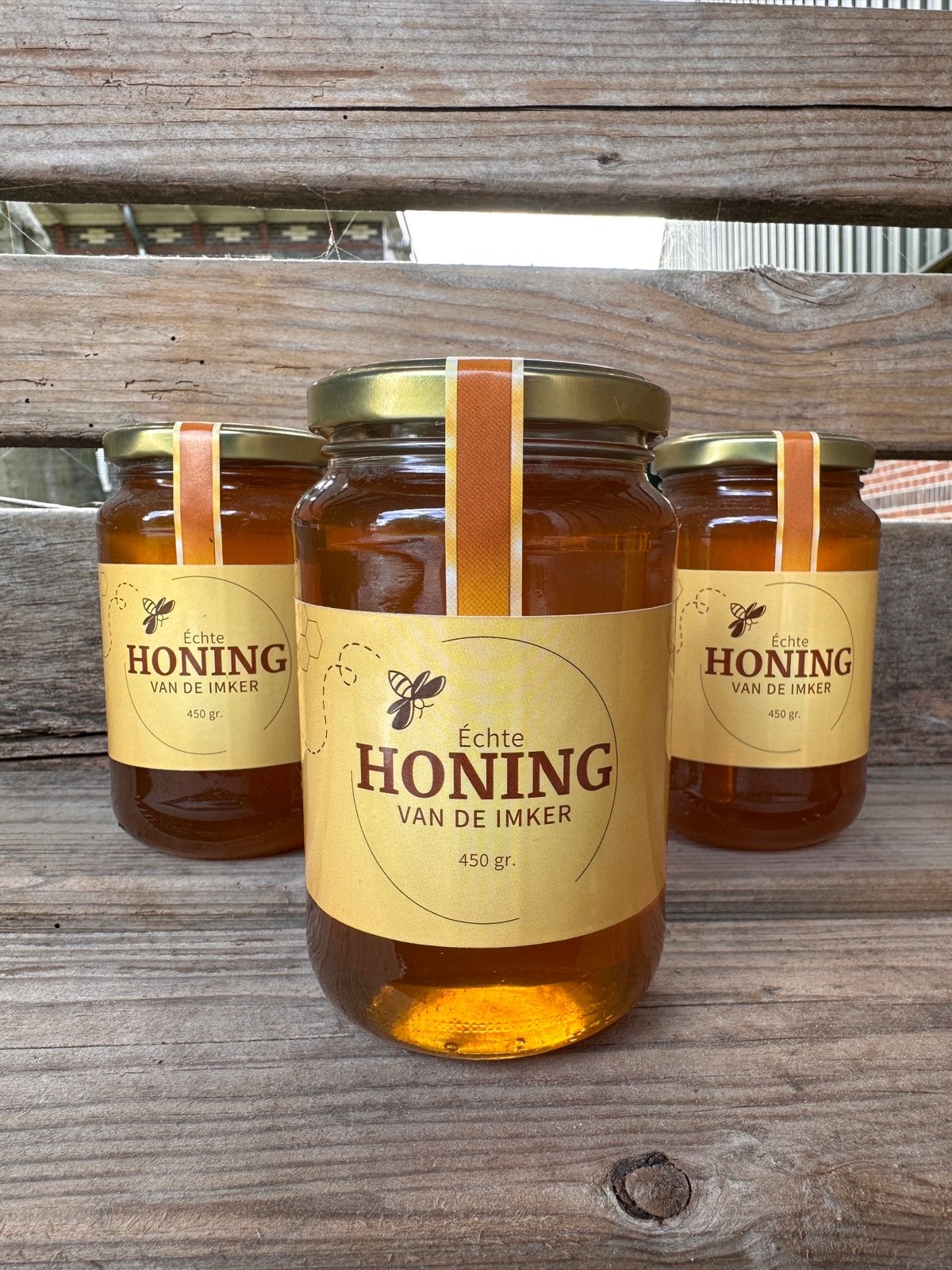 Honing kraam Scheemda, Ophalen