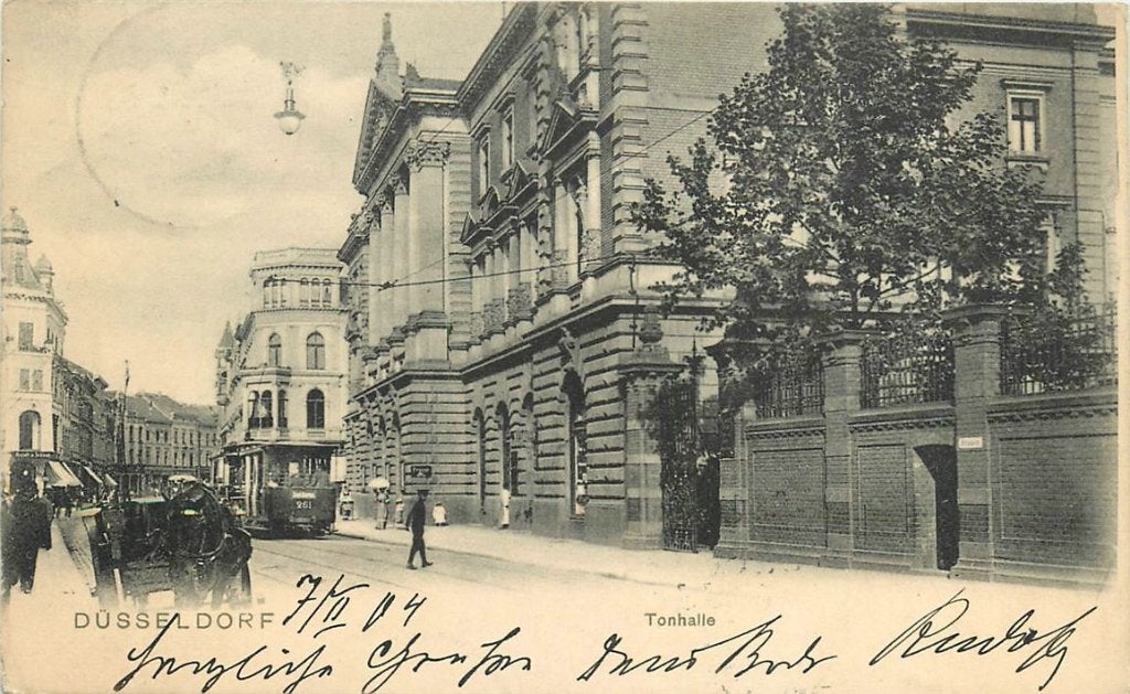 379-023-031 Dusseldorf Tonhalle, Ophalen of Verzenden, Voor 1920, Duitsland