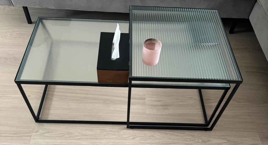 Salon tafel, Huis en Inrichting, Rond, Glas, Minder dan 50 cm, 50 tot 100 cm
