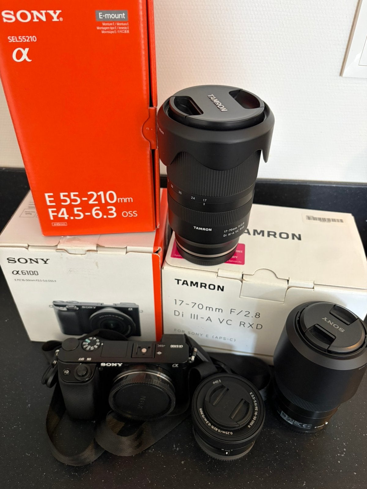 Sony a6100 Set | Tamron 17-70mm f/2.8 + 2x Sony Lenzen, Ophalen, Gebruikt, Telelens, Tamron