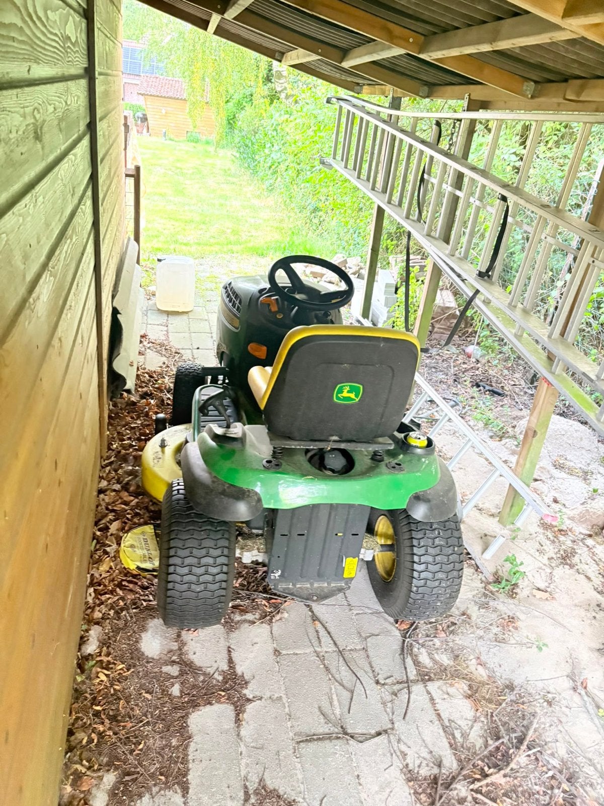 John Deere X126 Zitmaaier - Krachtige Benzine Grasmaaier, Cirkelmaaier, Gebruikt, Ophalen of Verzenden, Benzine-grasmaaier