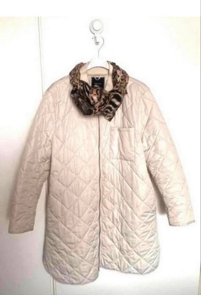 Cremekleurige Pescara  jas- als nieuw, Kleding | Dames, Ophalen of Verzenden, Zo goed als nieuw, Maat 42/44 (L), Beige