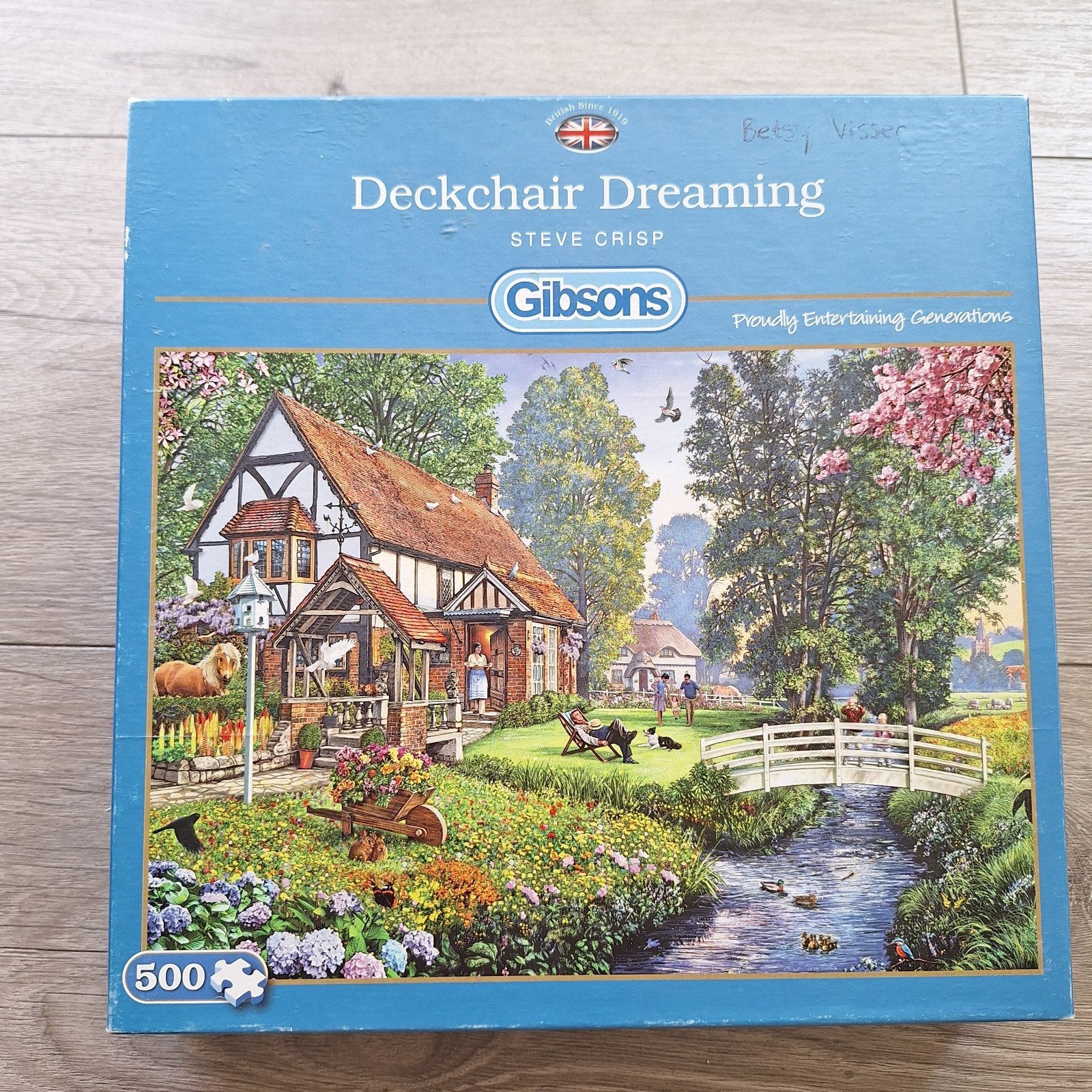 Gibsons puzzel 500 stukjes Deckchair Dreaming, Hobby en Vrije tijd, Denksport en Puzzels, Ophalen of Verzenden, 500 t/m 1500 stukjes