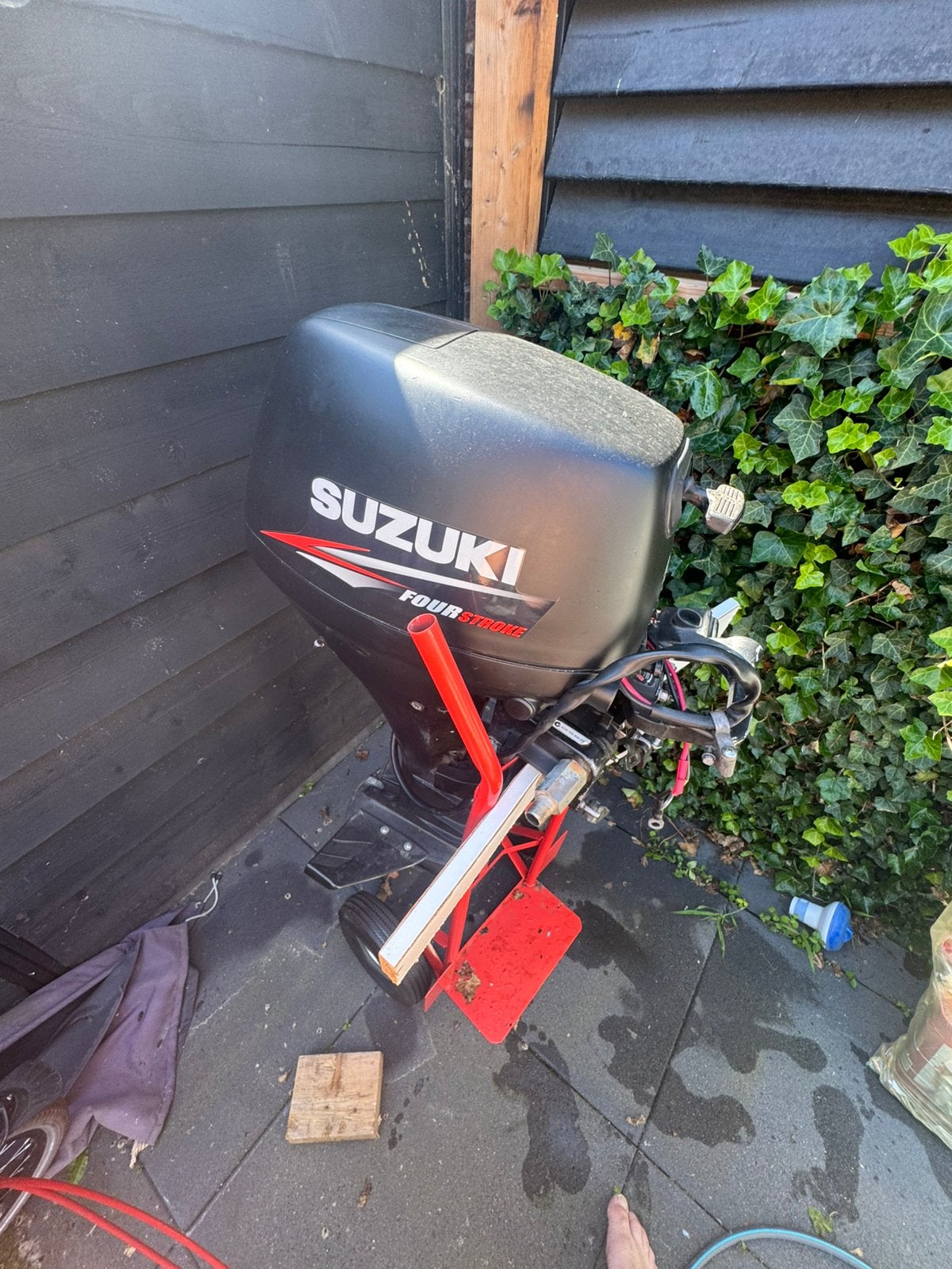 Suzuki DF15 buitenboordmotor, Watersport en Boten, Buiten- en Binnenboordmotoren, Ophalen, 10 tot 30 pk, Zo goed als nieuw, Benzine