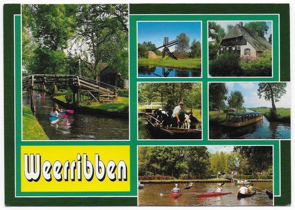 Weerribben Overijssel ongelopen Ansichtkaart (B2390 ), Ophalen of Verzenden, 1980 tot heden, Gelopen, Overijssel