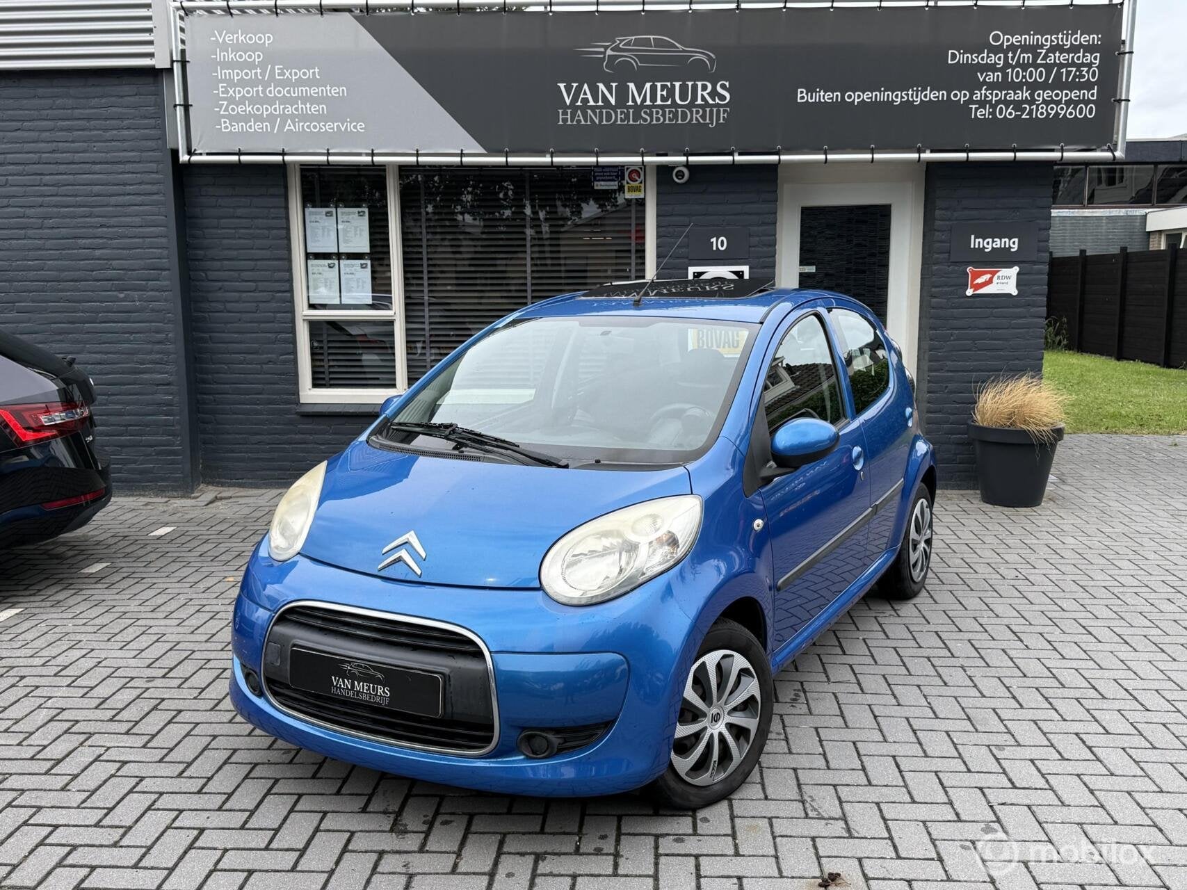 Citroen C1 1.0-12V Selection, airco, uniek open dak, 5 deurs, Voorwielaandrijving, Euro 5, Stof, Gebruikt