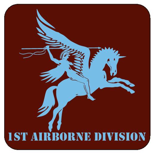 ww2 1st british airborne division, Verzenden, Luchtmacht, Engeland, Embleem of Badge