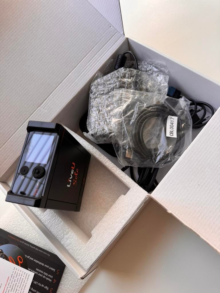 Professionele Livestream Encoder  LiveU Solo, Ophalen of Verzenden, Zo goed als nieuw, Audio