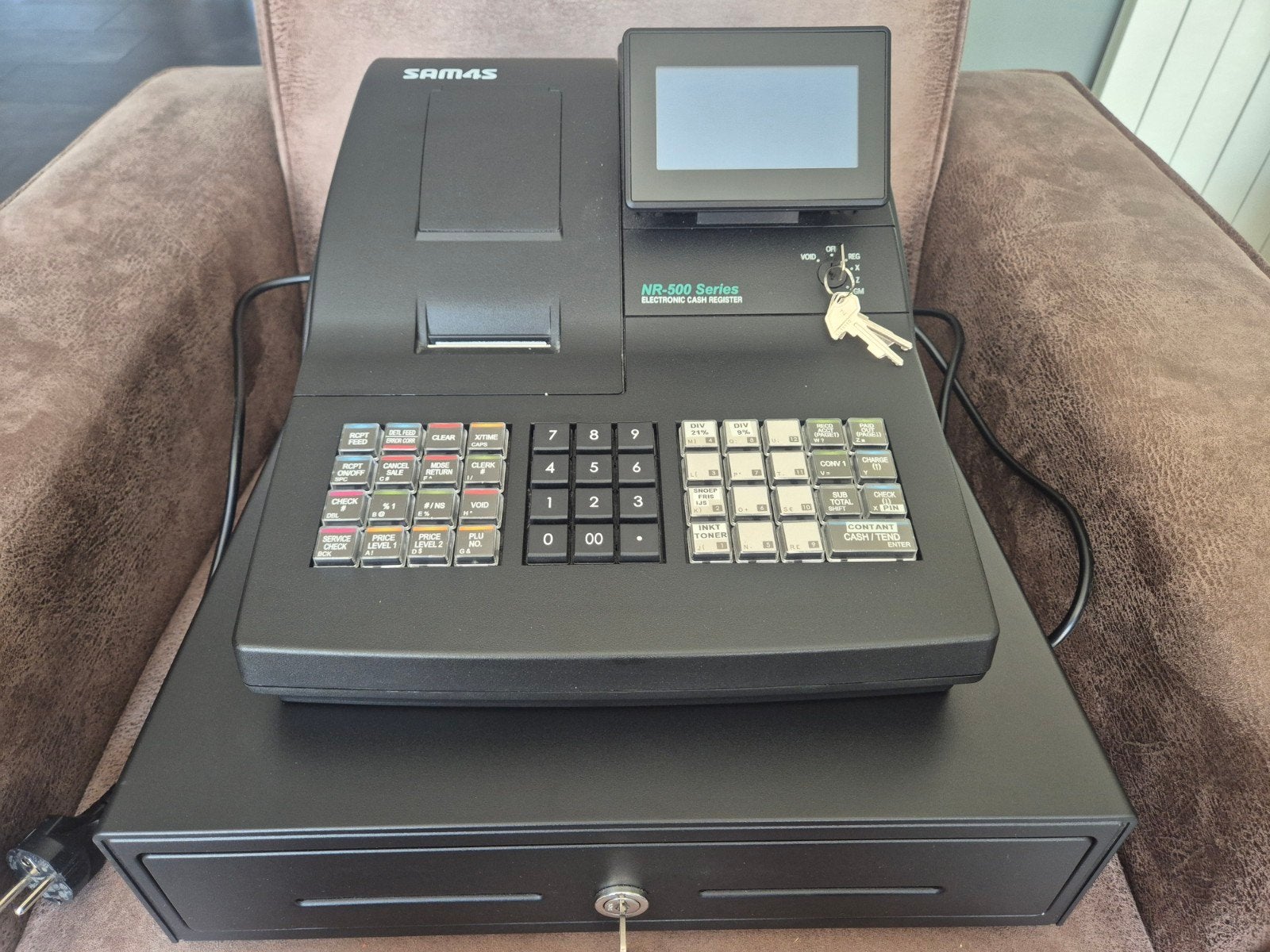 Sam4s kassa NR-510RB zo goed als nieuw, Ophalen of Verzenden