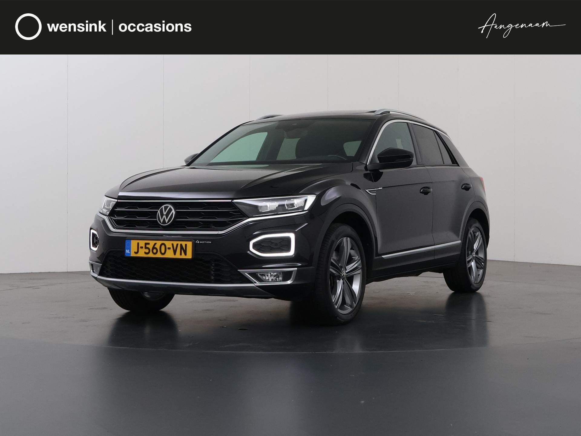 Volkswagen T-Roc 2.0 TSI 4Motion Sport | Panoramadak | Virtu, Auto's, Volkswagen, Automaat, Gebruikt, Zwart, Origineel Nederlands
