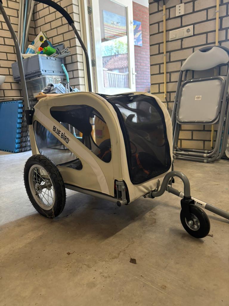 Honden fietskar, Ophalen, Hondenkar