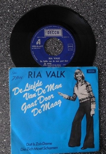 Ria Valk - de liefde van de man gaat door (vanaf € 1,50), Verzenden, Zo goed als nieuw, 7 inch, Levenslied of Smartlap