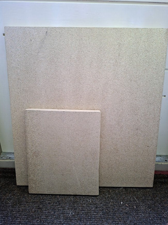 Hittebestendige vermiculiet plaat 30mm, Ophalen, Nieuw, Hout, Houtkachel