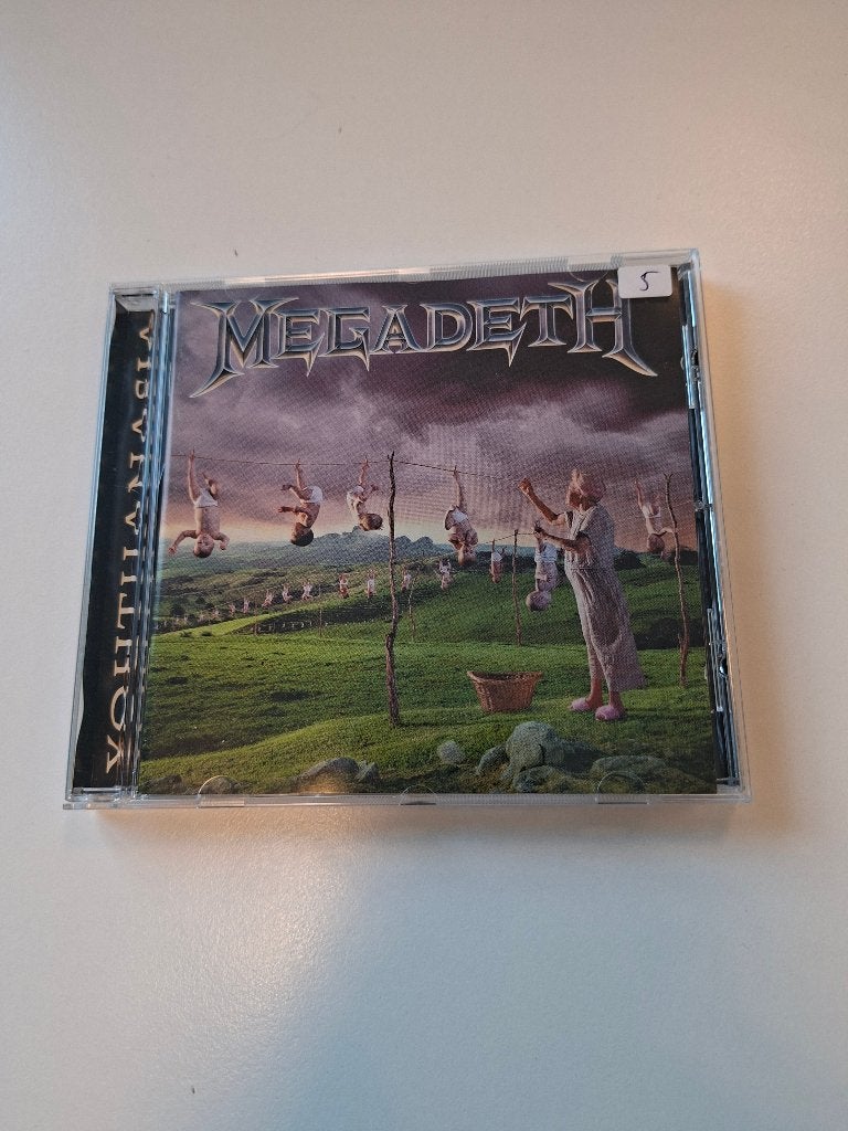 CD - MEGADETH - YOUTHANASIA - 1994 - THRASH METAL, Verzenden, Overige typen, Zo goed als nieuw, Hardrock