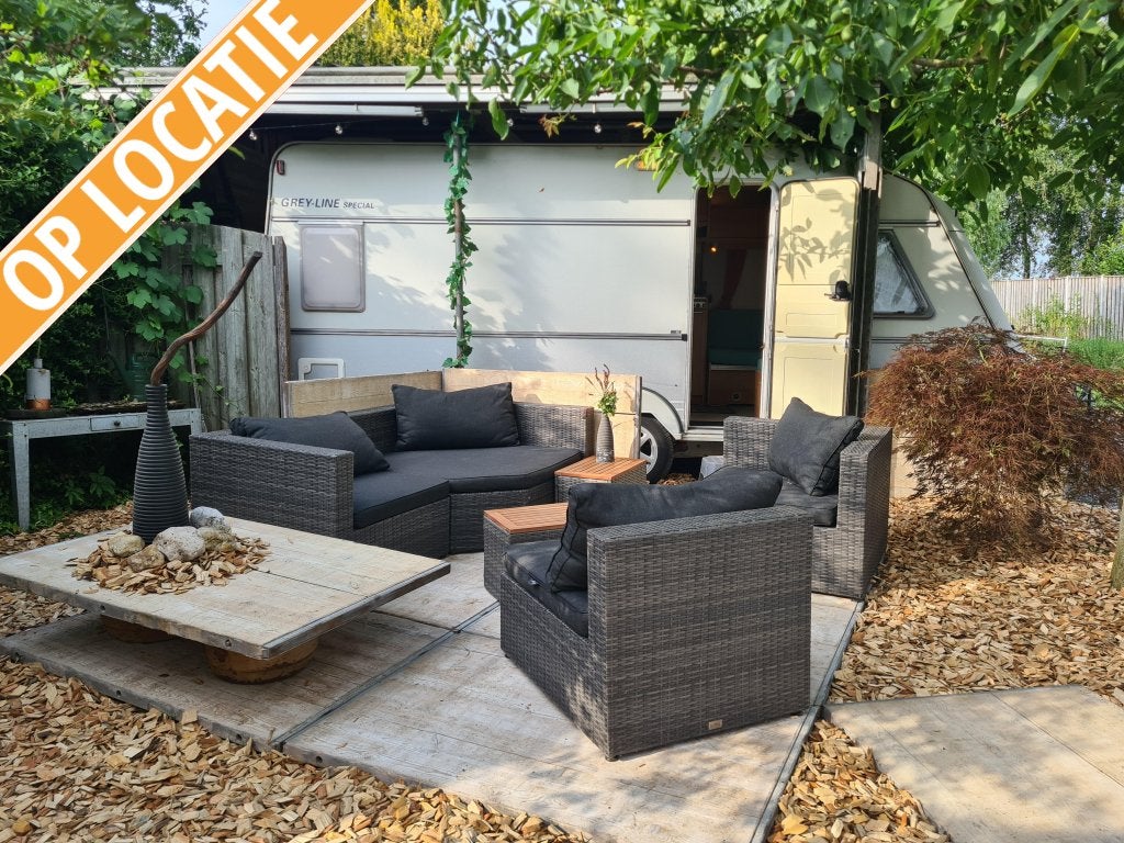Kip GREY-LINE SPECIAL 50 TDB TUINHUIS OP WIELEN, Caravans en Kamperen, Caravans, Rondzit, Kip, Bedrijf, Koelkast