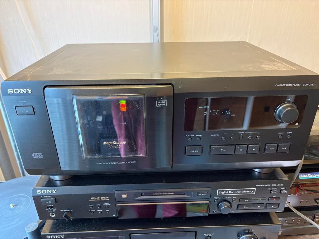 Sony cdp-cx53 50+1 cd wisselaar, Ophalen of Verzenden, Gebruikt, Sony, Wisselaar