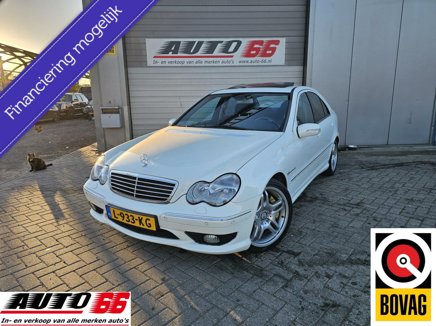 Mercedes C-klasse AMG 32 V6 Kompressor Special Edition Pano, Automaat, Achterwielaandrijving, Gebruikt, Zwart