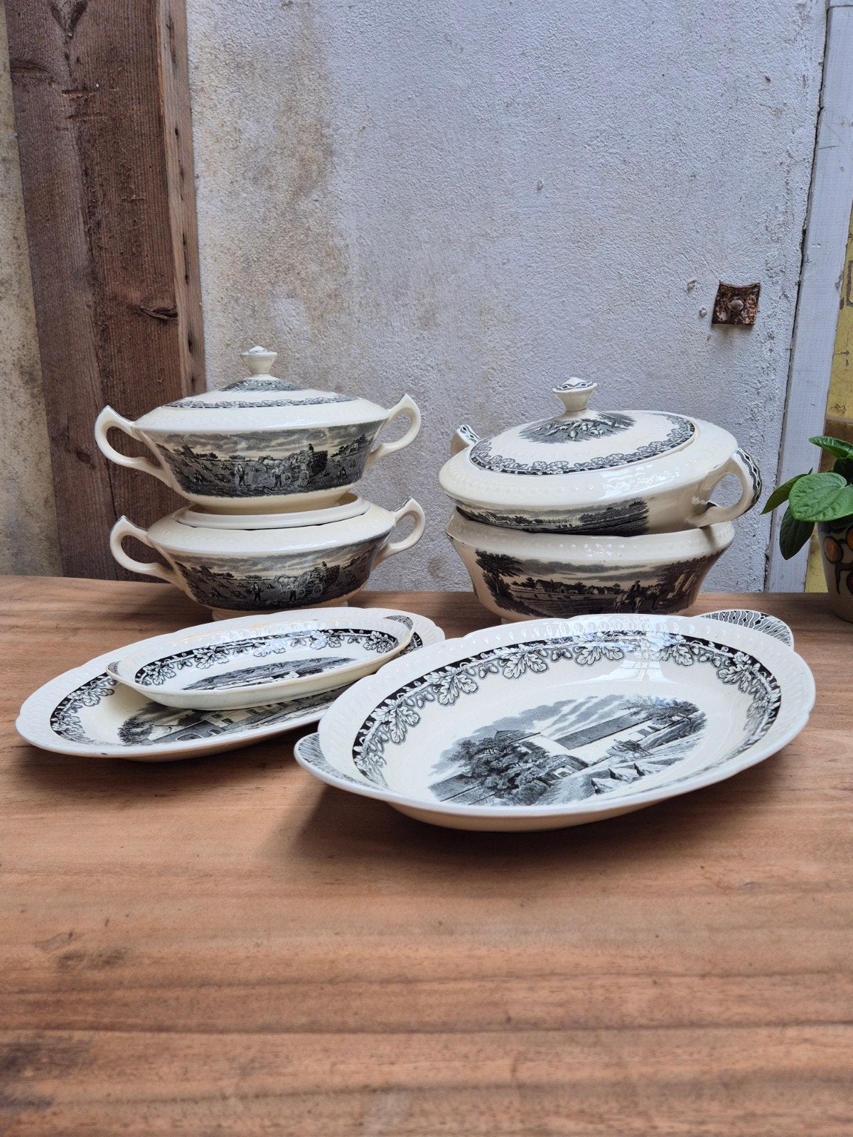 Société Céramique Maastricht - Boerenhoeve Servies., Ophalen of Verzenden