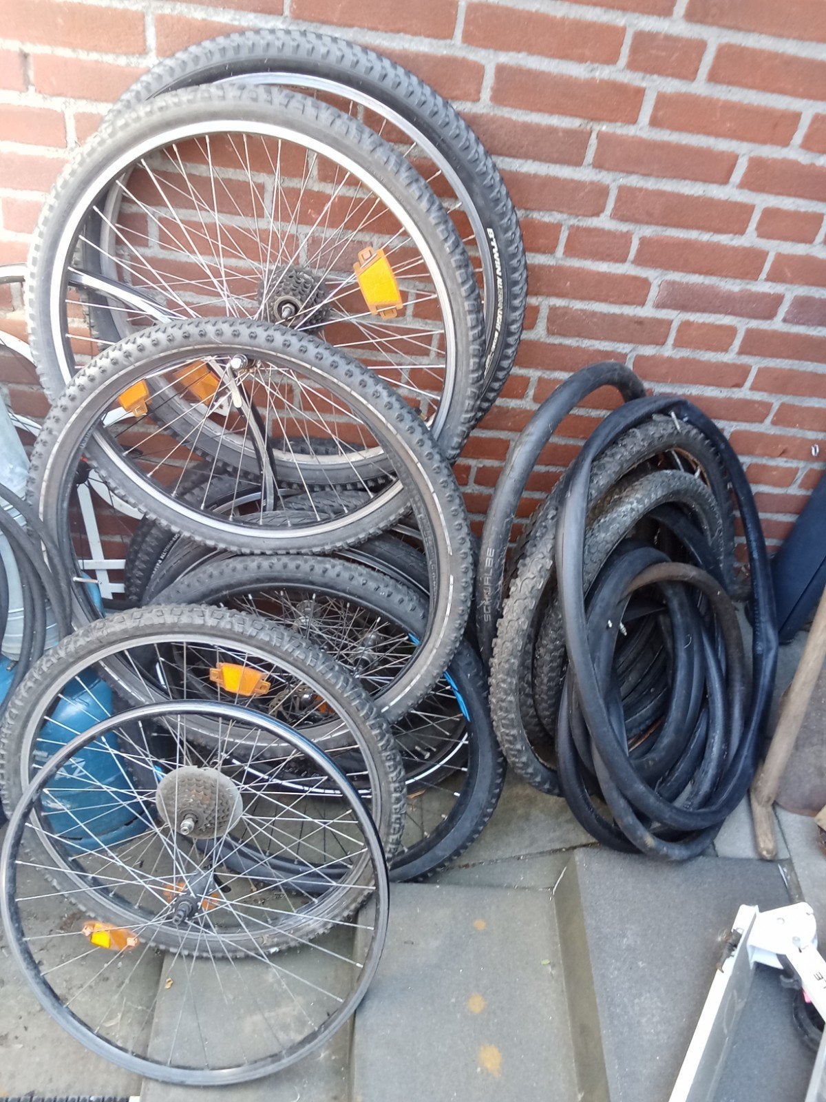 Diverse mtb fietswielen en banden - Gebruikt, Gebruikt, Btwin, Schwalbe, Aluminium, Elektrische fiets