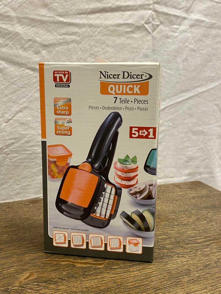 Nicer Dicer Quick 5-in-1 Groentesnijder - Nieuw in doos, Ophalen of Verzenden, Nieuw